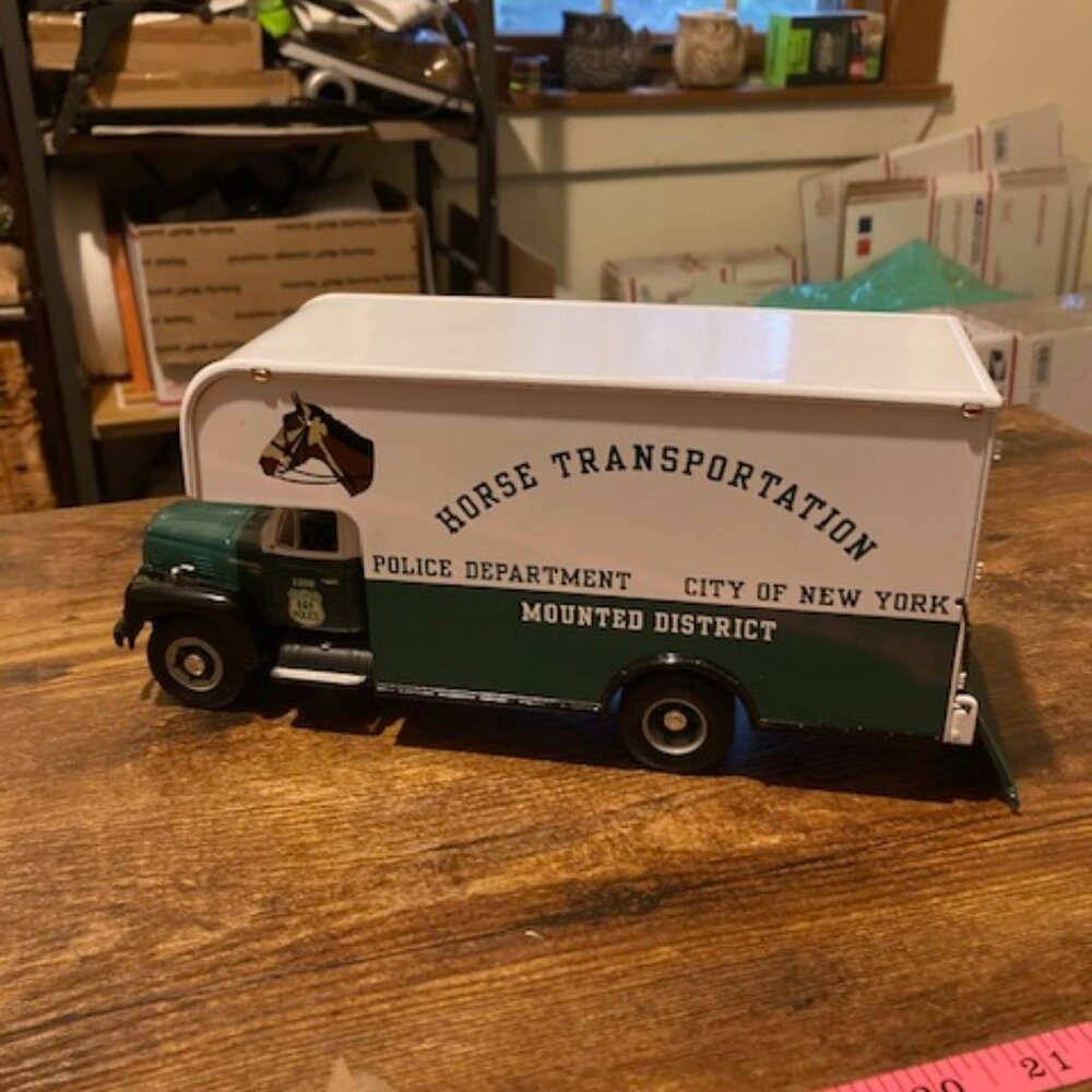 Rare First Gear 1957 International NYC Police Horse transportation van